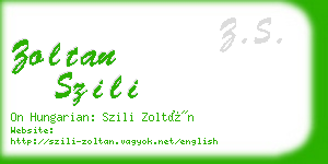 zoltan szili business card